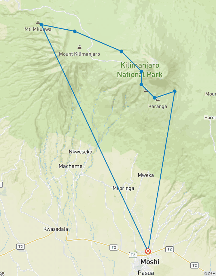 Circuito Ruta del Kilimanjaro Lemosho de 8 días - Perfecta para principiantes y amantes de la naturaleza