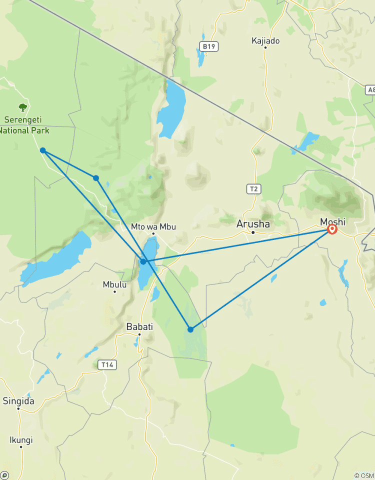 Circuito Explora el norte de Tanzania 6 días