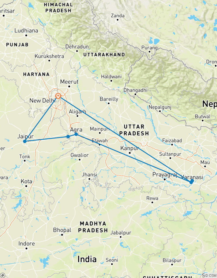Classic North India: 9 Days Tour of Delhi, Agra, Jaipur & Varanasi Tour