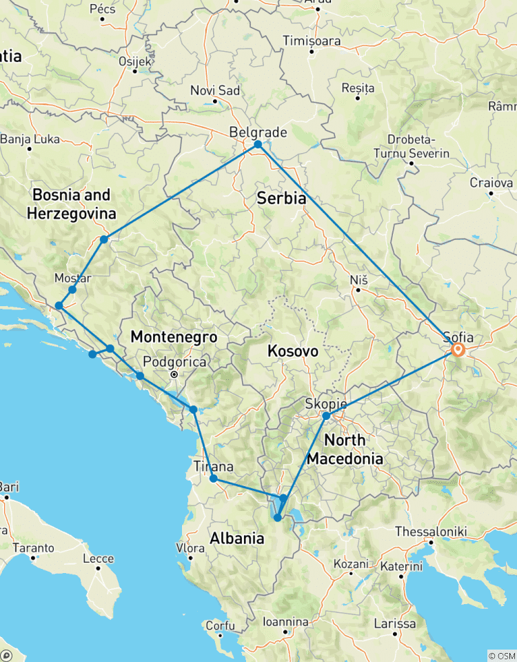 Best of Balkans (4 Star Hotels) Tour