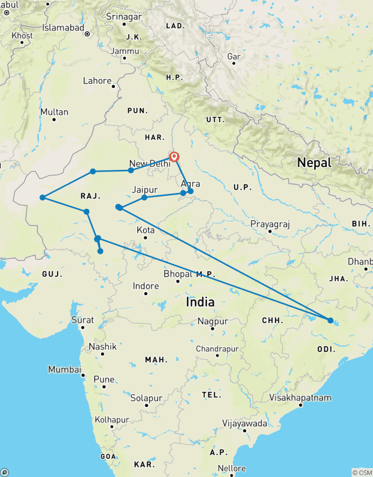 Erfgoed van Rajasthan-rondreis