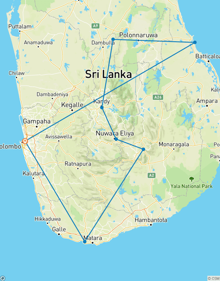 Glamour van Sri Lanka - Deluxe-rondreis