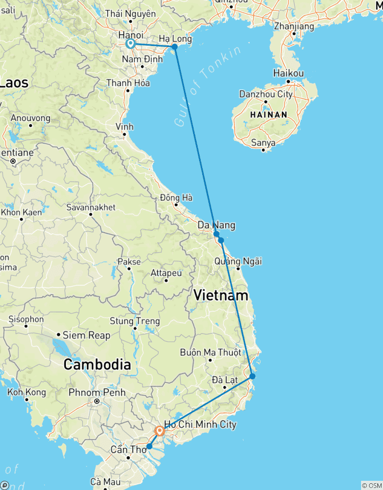 Romantische Vietnam-Flucht: Kajakfahren bei Sonnenuntergang, Entspannung am Strand und schwimmbis Märkte Rundreise