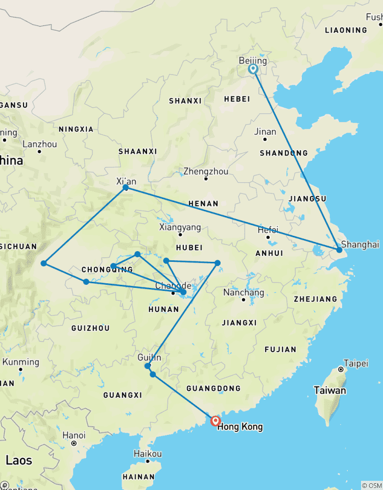 Circuito China Encompass 16 días: Pekín, Shanghai, Xian, Chengdu, Tres Gargantas, Yangshuo, Hong Kong