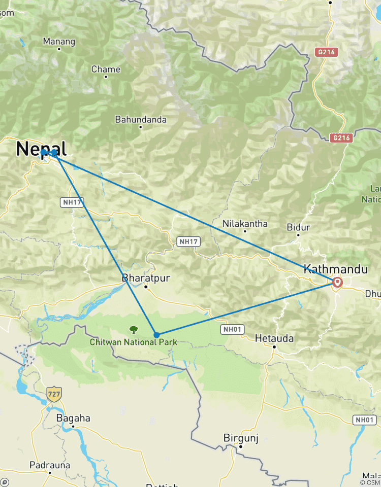 Luxuriöse Nepal- mit Everest-FlugKathmandu, Pokhara & Chitwan Rundreise