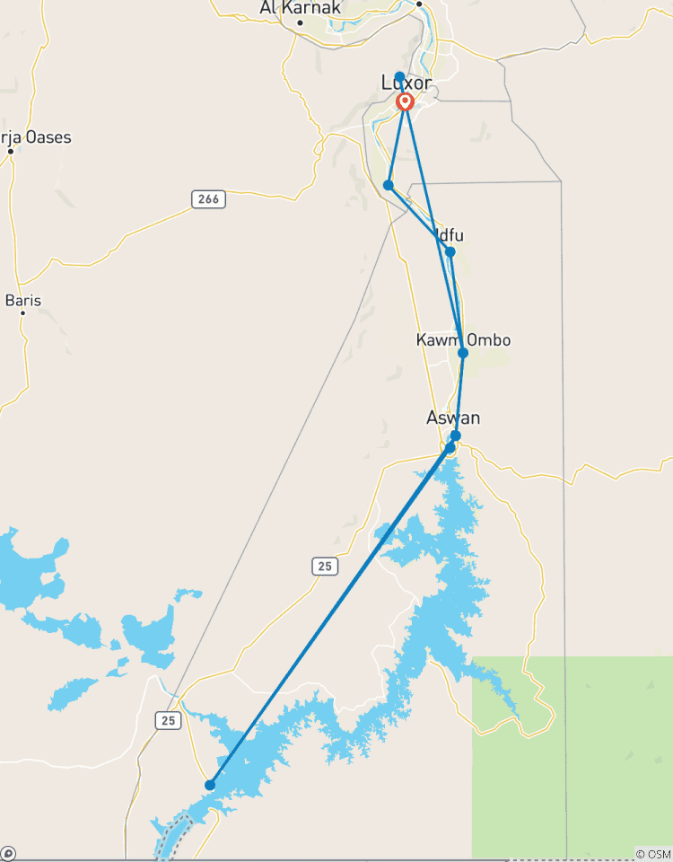 Au départ de Louxor 8 Jours 7 Nuits Croisière sur le Nil AVEC VISITES GUIDEES et 2 VISITES GRATUITES \"HOT AIR BALLOON et ABU SIMBEL TEMPLES\". circuit