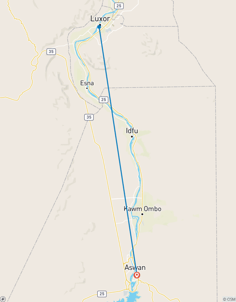 Au départ d\'Assouan - Croisière sur le Nil avec visites guidées et gratuite - Temple Abu Simber - 7 jours/6 nuits circuit