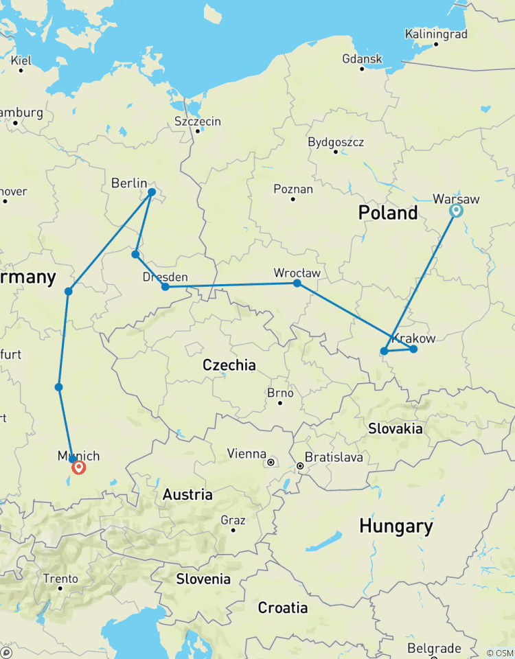 Circuito Polonia, Alemania oriental y la Segunda Guerra Mundial
