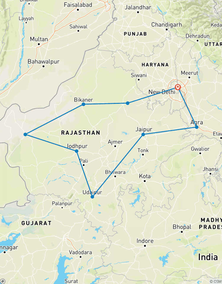 Explorer le Rajasthan 14 jours circuit