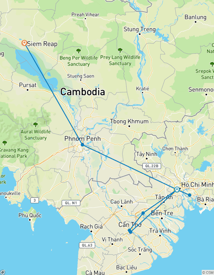 Circuito De Niza a Paquetes Vietnam y Camboya 9días/8noches