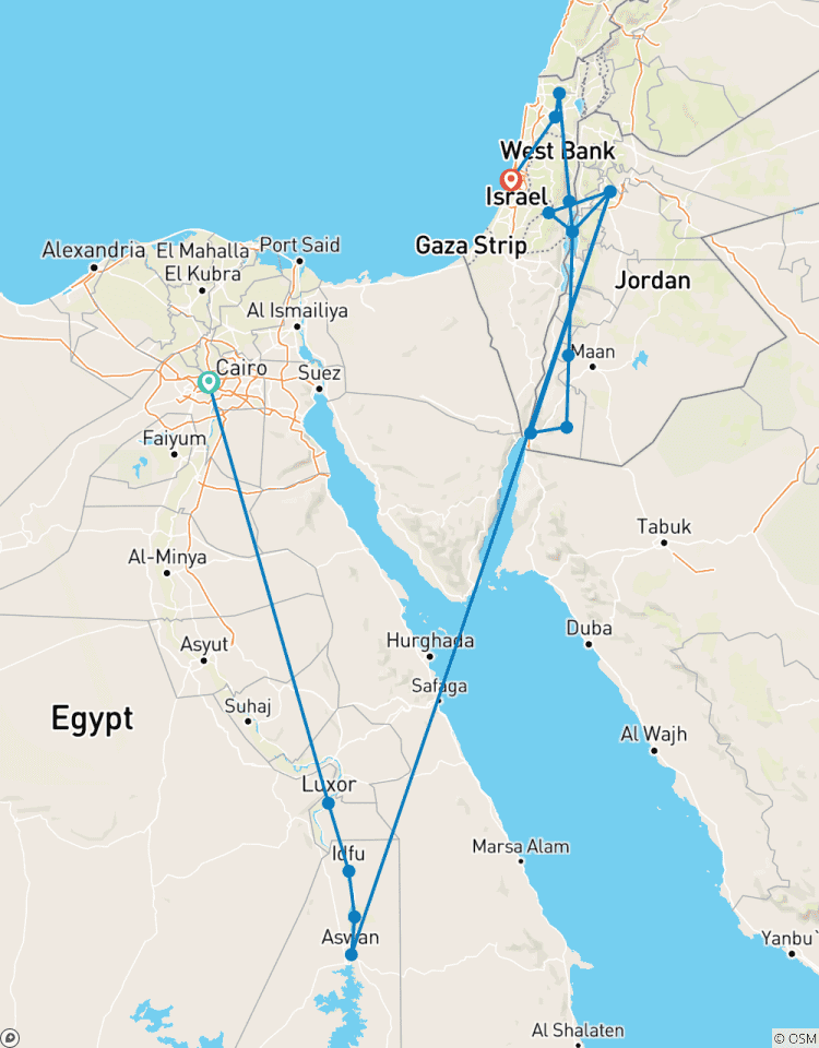 21-Day Best of Egypt, Jordan and Israel by Nile Cruise Tour