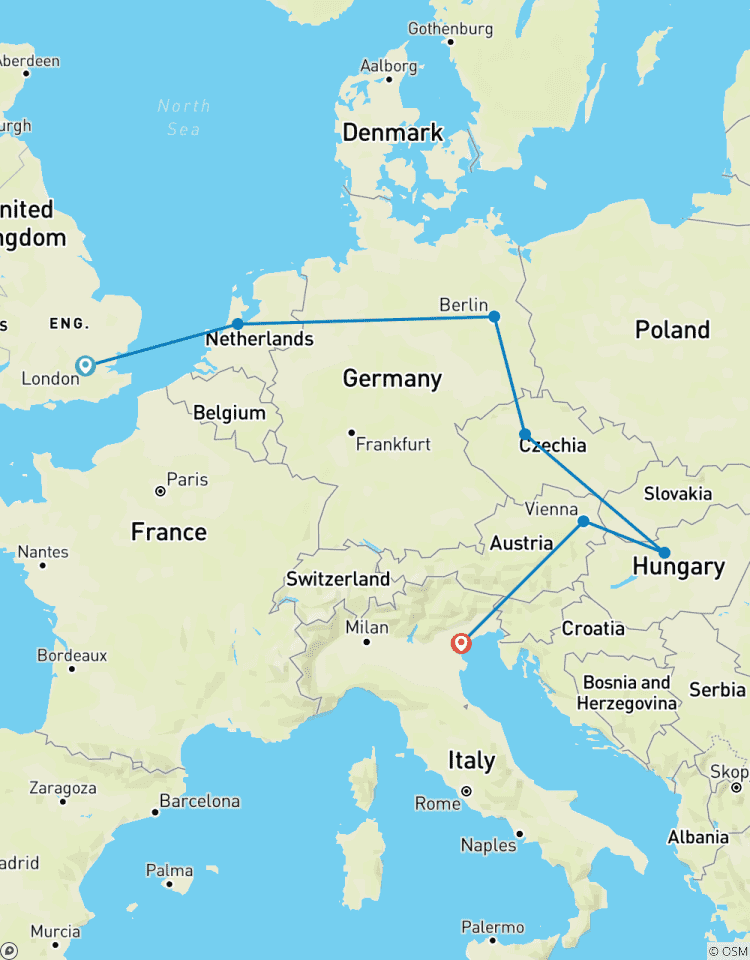 Circuito Viaje en tren en grupo por Europa Central (18-30 años)