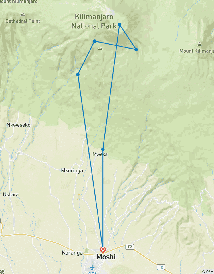 Circuito Ascensión a la ruta Umbwe del Kilimanjaro - Opciones privadas disponibles