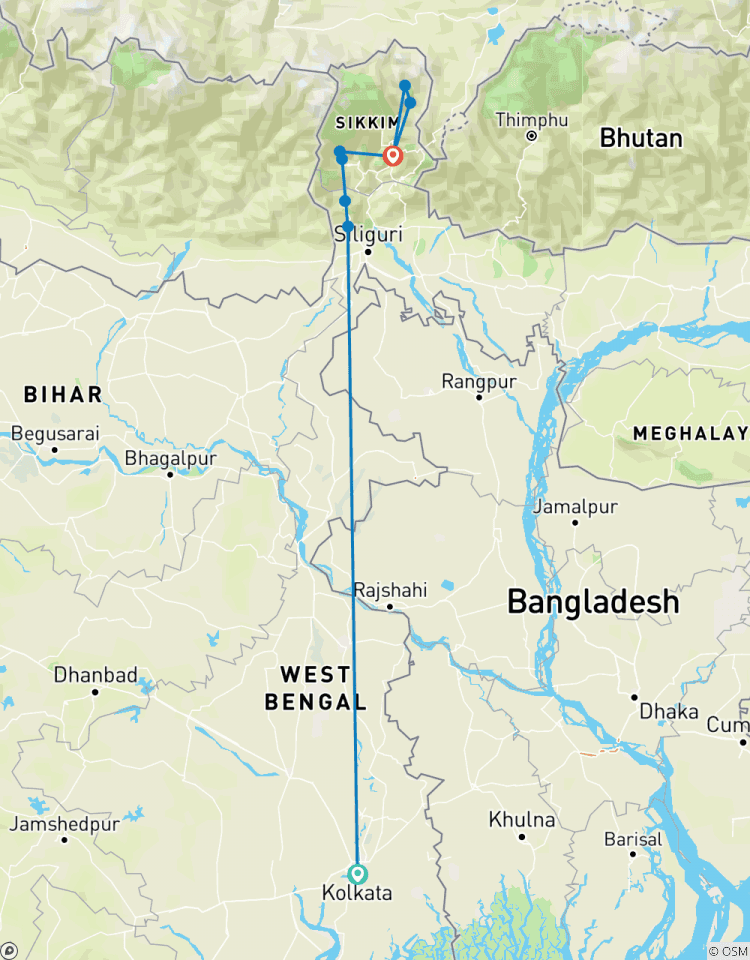 Circuito Sikkim y Bengala occidental