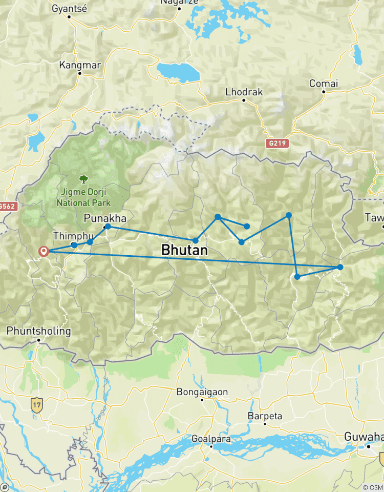Circuito Bután al descubierto