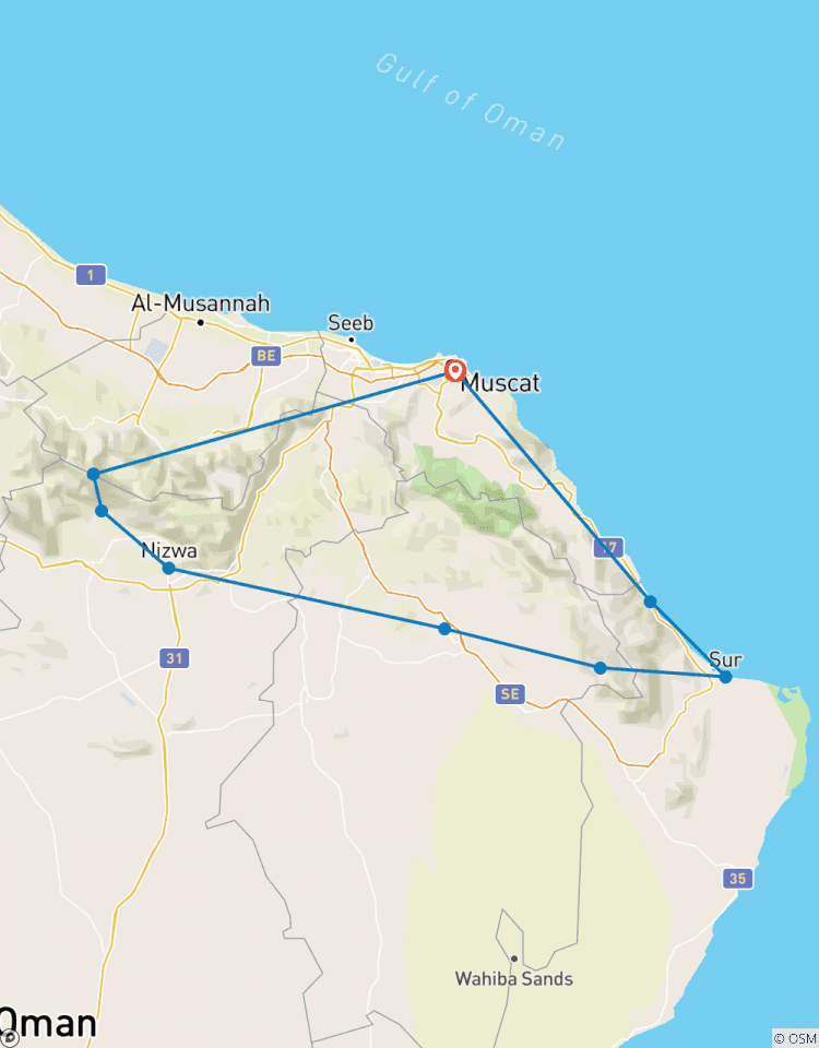 L\'âme d\'Oman circuit