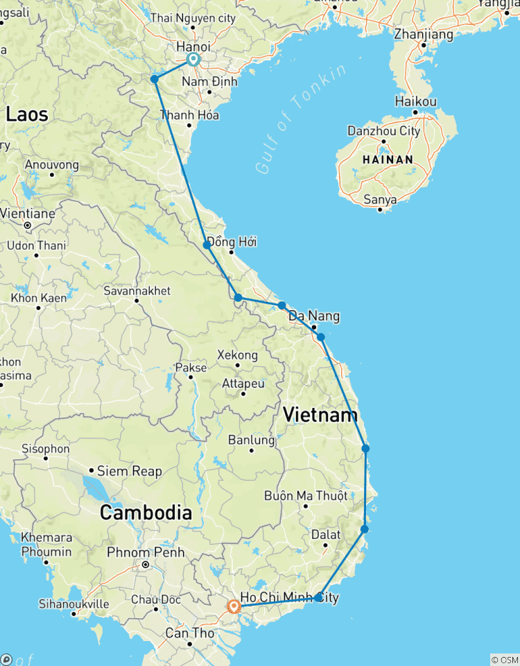 Circuito Circuito en moto Top Gear por Vietnam de Hanói a Saigón por la ruta de Chi Minh