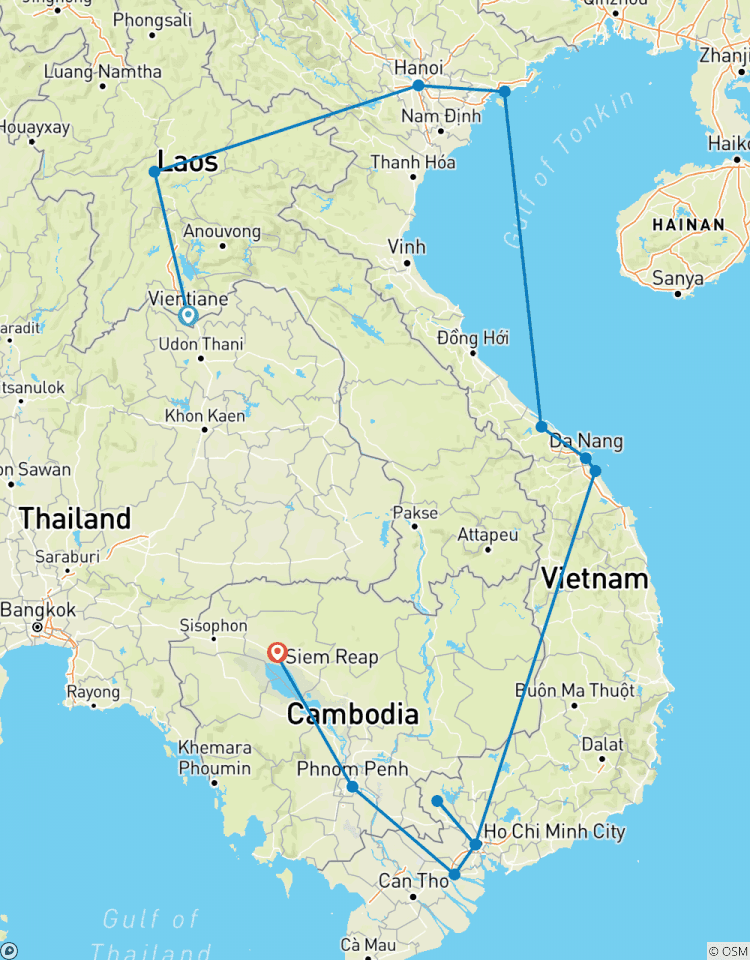 Circuito Viaje Patrimonio de Indochina a Laos, Vietnam y Camboya