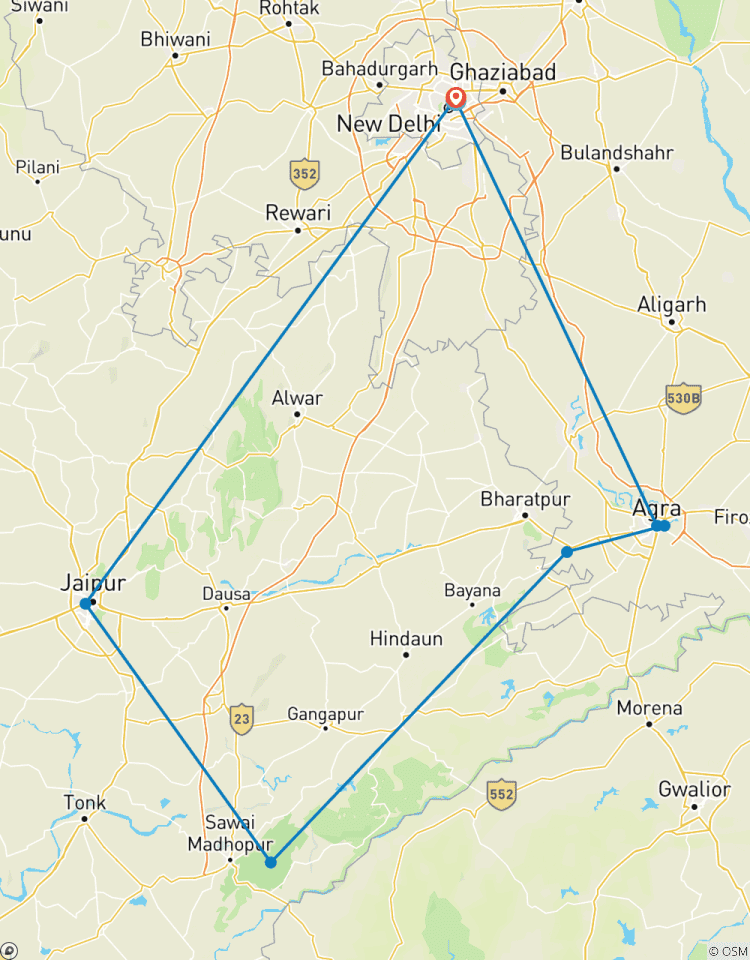 Circuito Taj Mahal y Tigres - Viaje al Triángulo de Oro de la India con Ranthambore 7 días