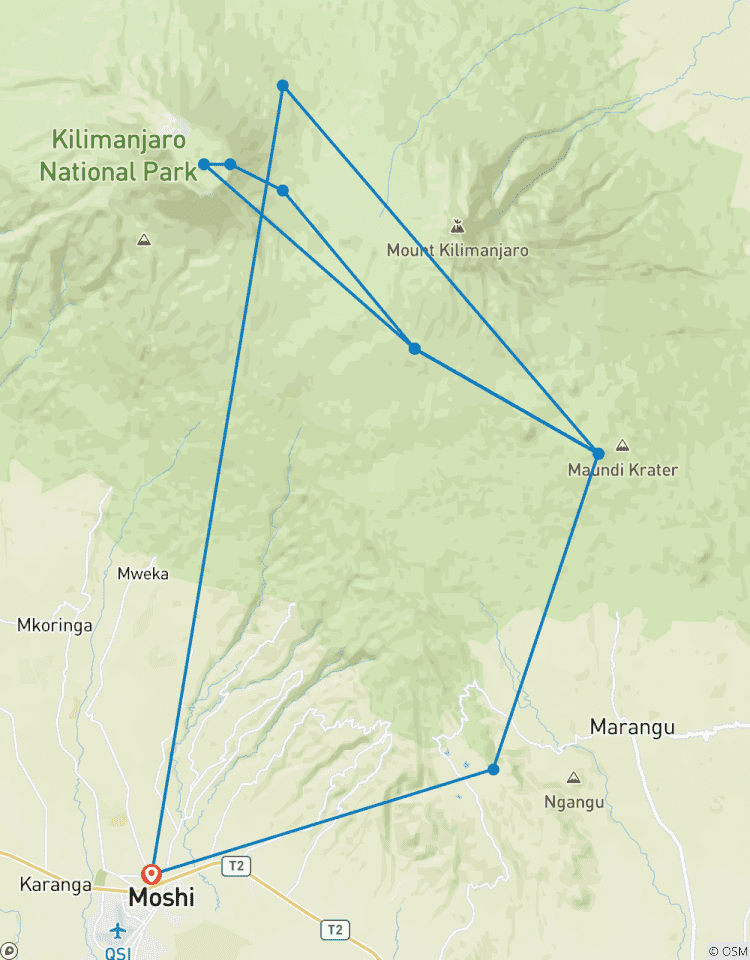 6 Days Marangu Route | Kilimanjaro Climbing Tour
