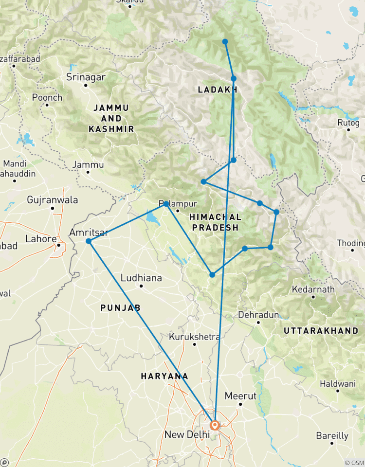 24 jours - Amritsar, Dharamshala, Shimla, Spiti et Ladakh circuit