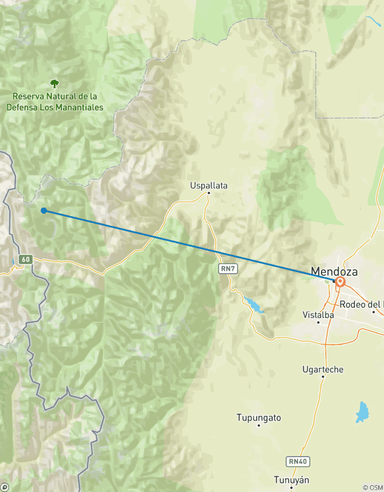 Zuidwand van de Aconcagua - trektocht naar Plaza Francia-rondreis