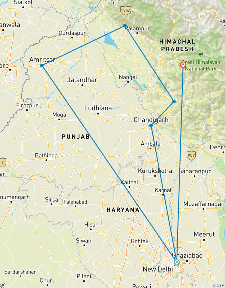 12 jours - L\'incroyable Seraj avec Amritsar, Dharmasala et Shimla circuit