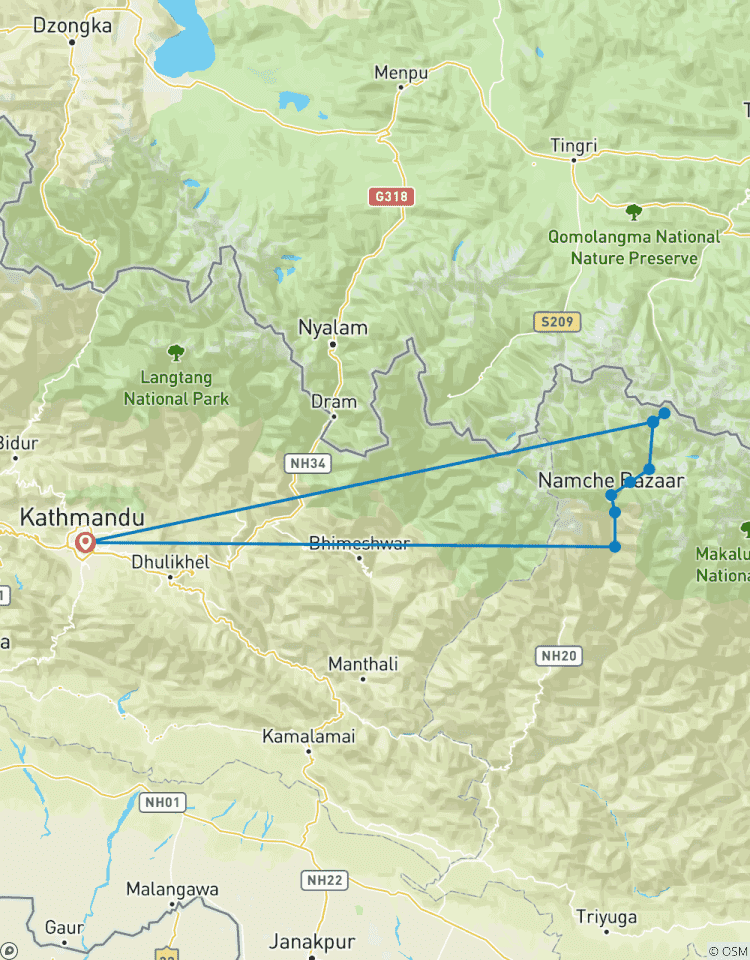 Trek de luxe au camp de base de l\'Everest en hélicoptère pour 2026 circuit