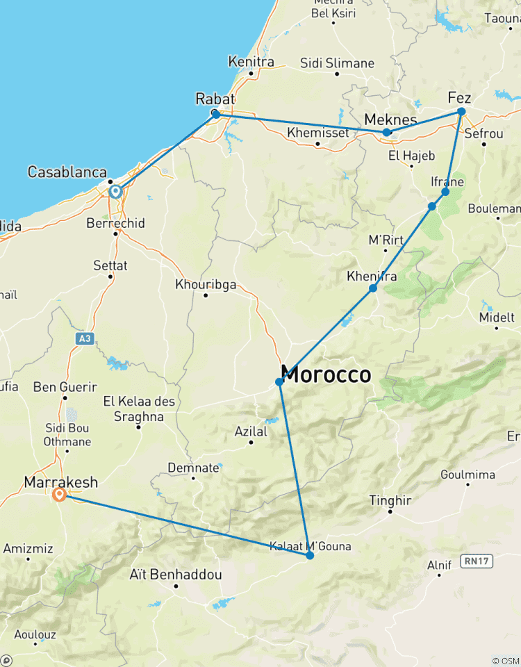 Morocco Imperial Cities Tour 5* Hotels & Half Board Tour