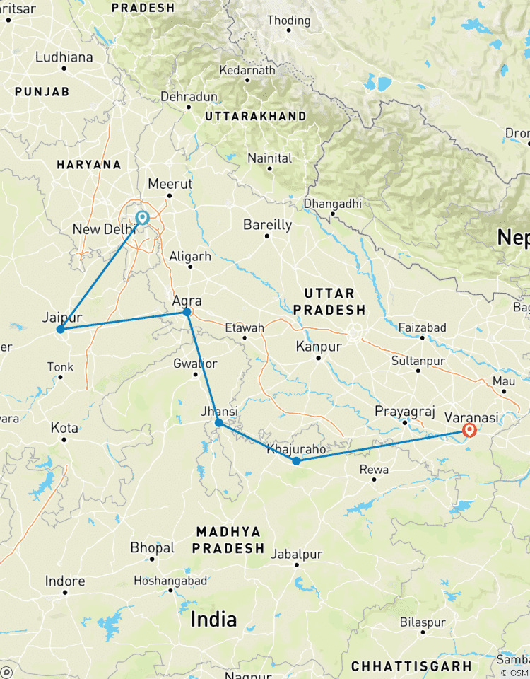 Golden Triangle Tour with Varanasi & Khajuraho Tour