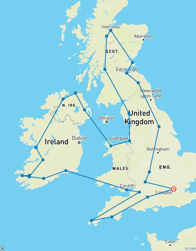 Grande-Bretagne et Irlande en profondeur circuit