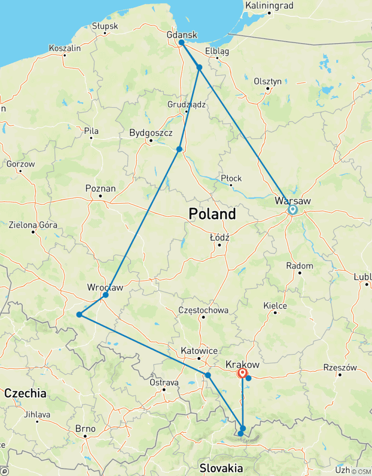 Best of Poland (End End Krakow) Tour