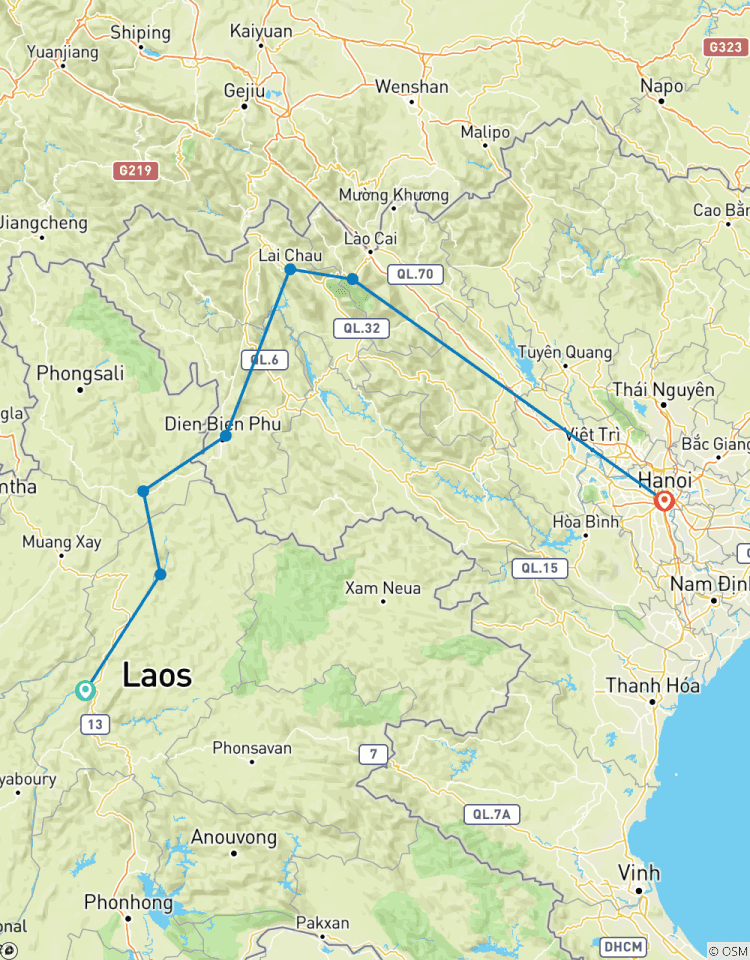 Circuito Ciclo Luang Prabang - Hanoi - 12 días