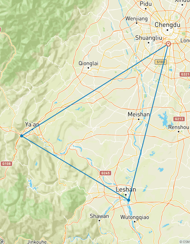 Fahrradreise durch Sichuan, dem Königreich der Panda - 9 Tage Rundreise