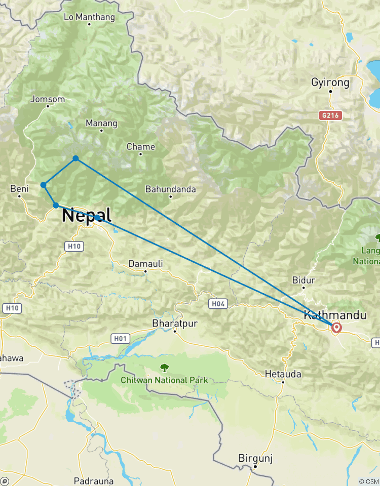 Circuito Excursionismo por el campamento base del Annapurna 11 días