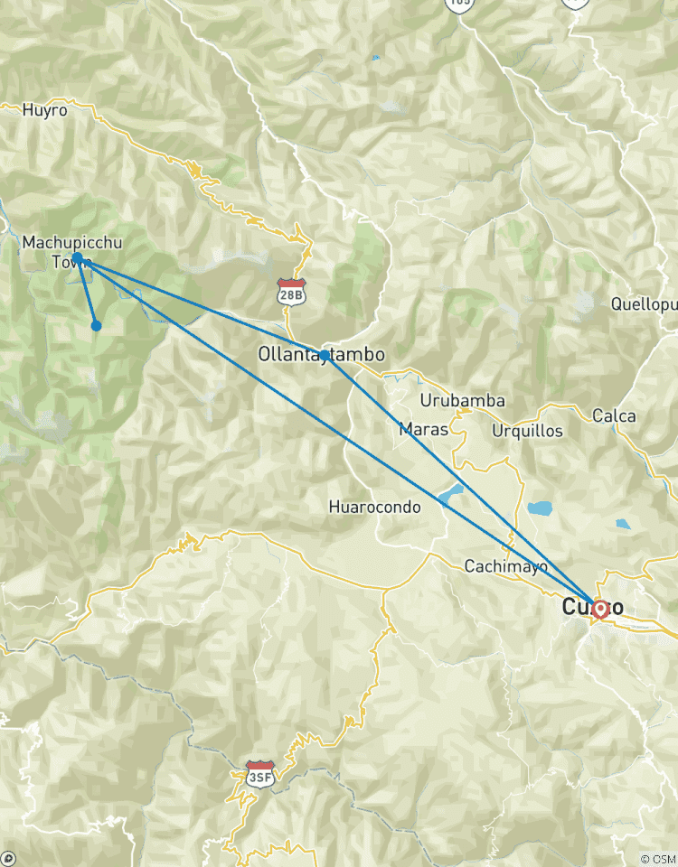 Circuito Camino de las Canteras de Cachicata a Machu Picchu 4 días 3 noches