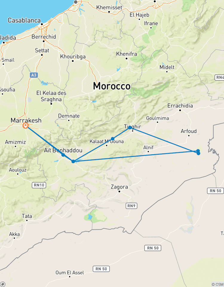 3-Day Desert Tour from Marrakech to Merzouga with Camel Ride Tour