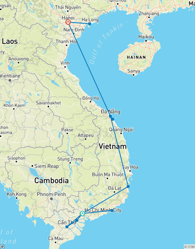 Vacances à la plage au Vietnam 15 jours 14 nuits circuit