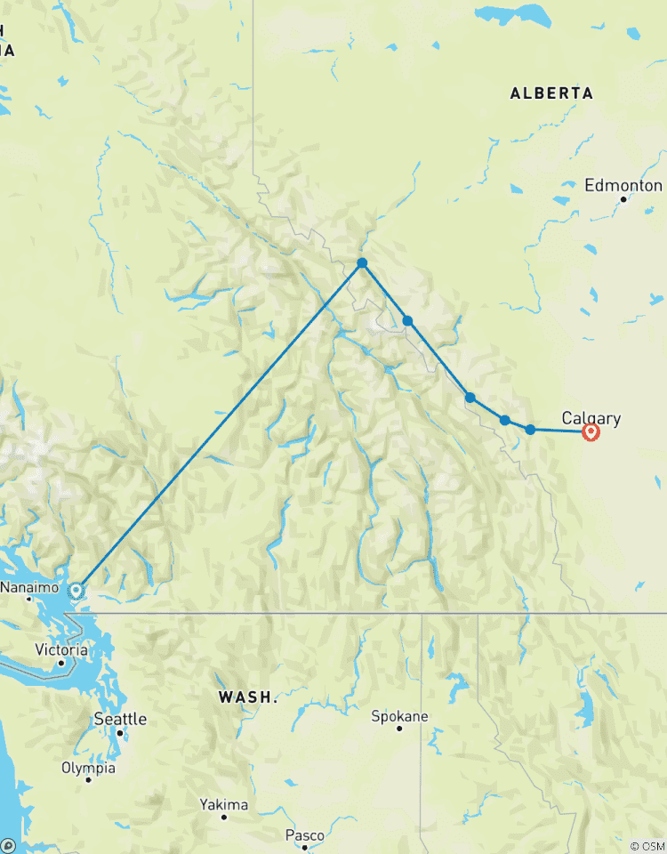 Circuito Las Rocosas Canadienses en tren (Vancouver, BC a Calgary, AB)
