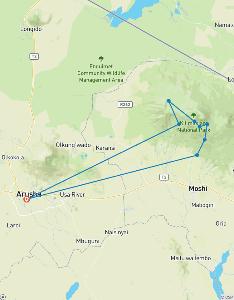 7 jours d\'ascension du Kilimandjaro - Route de Machame circuit