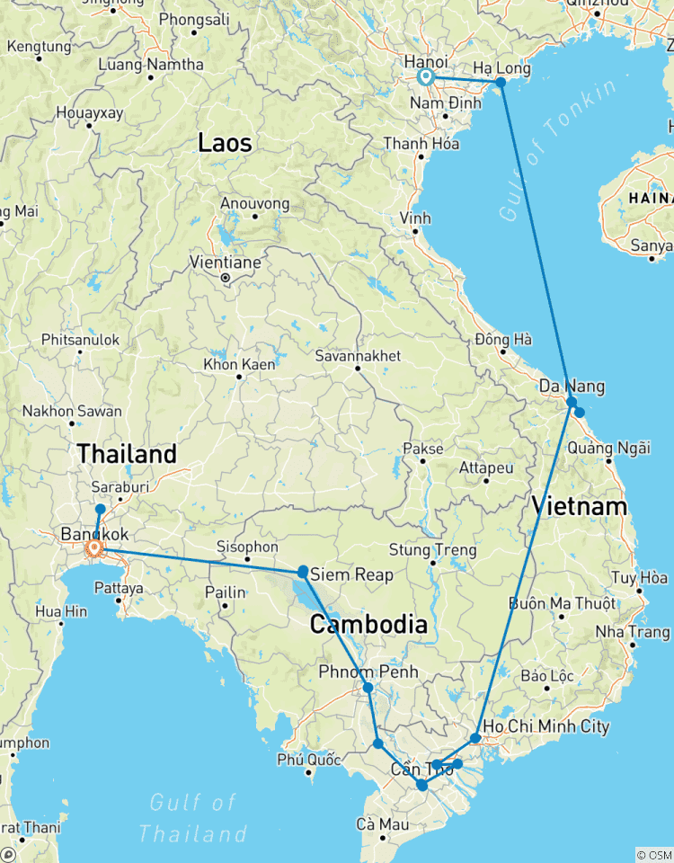 Points forts et joyaux cachés du Vietnam, du Cambodge et de la Thaïlande 19 jours circuit