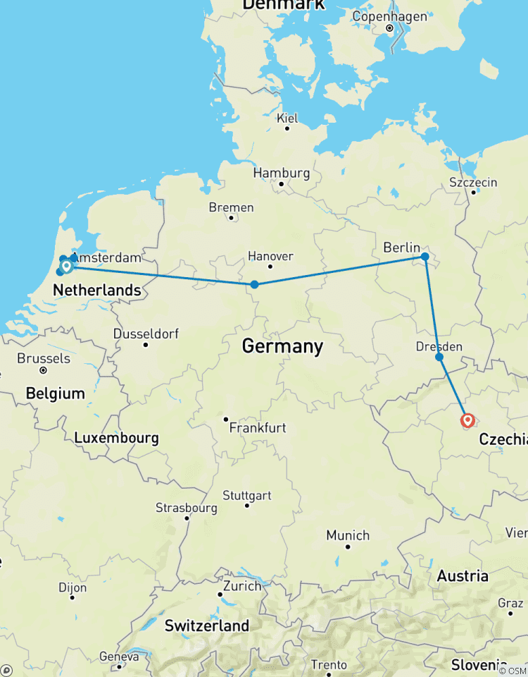 Amsterdam, Berlin and Prague Tour