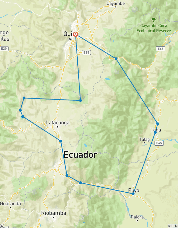 Ecuador Treasures: Andes, Amazon & Volcanoes in 8 Days Tour