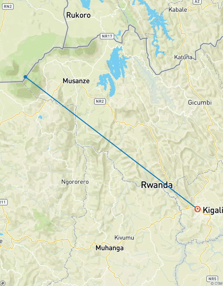 Circuito Excursión de 3 días a los Gorilas de Ruanda Parque Nacional de los Volcanes