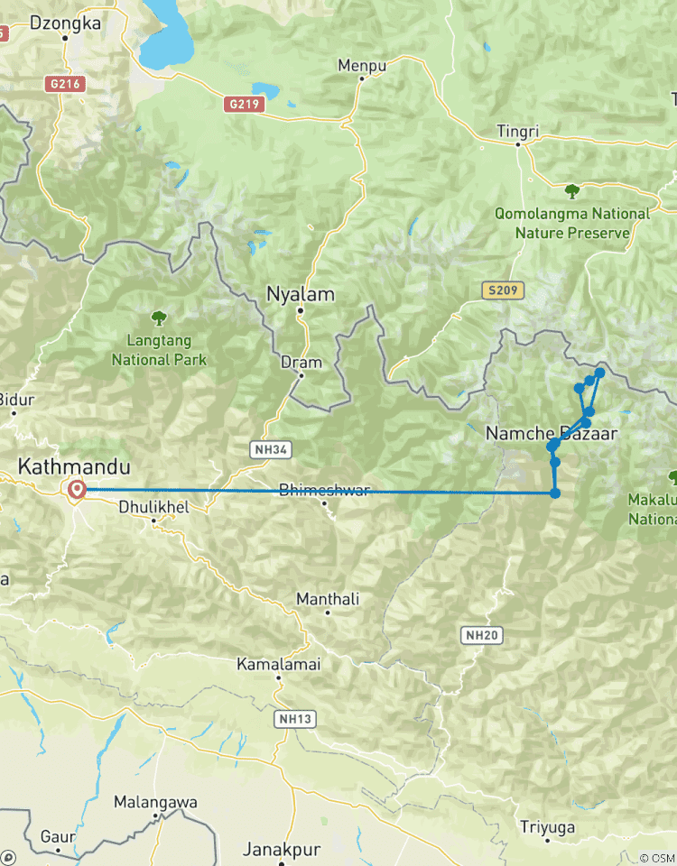 Trek du camp de base de l\'Everest - Confort circuit