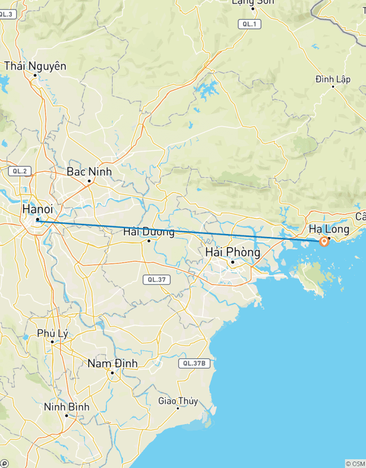 Baie d\'Halong - 1 jour en croisière 5* (grotte surprise et île de Titop) circuit