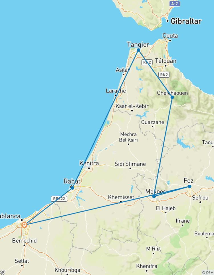 North Morocco Tour + the Blue City + Fez Tour