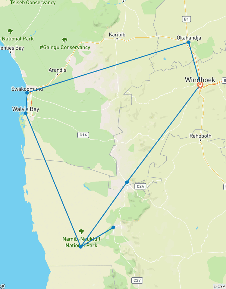 4-Day Sossusvlei & Swakopmund Camping Tour
