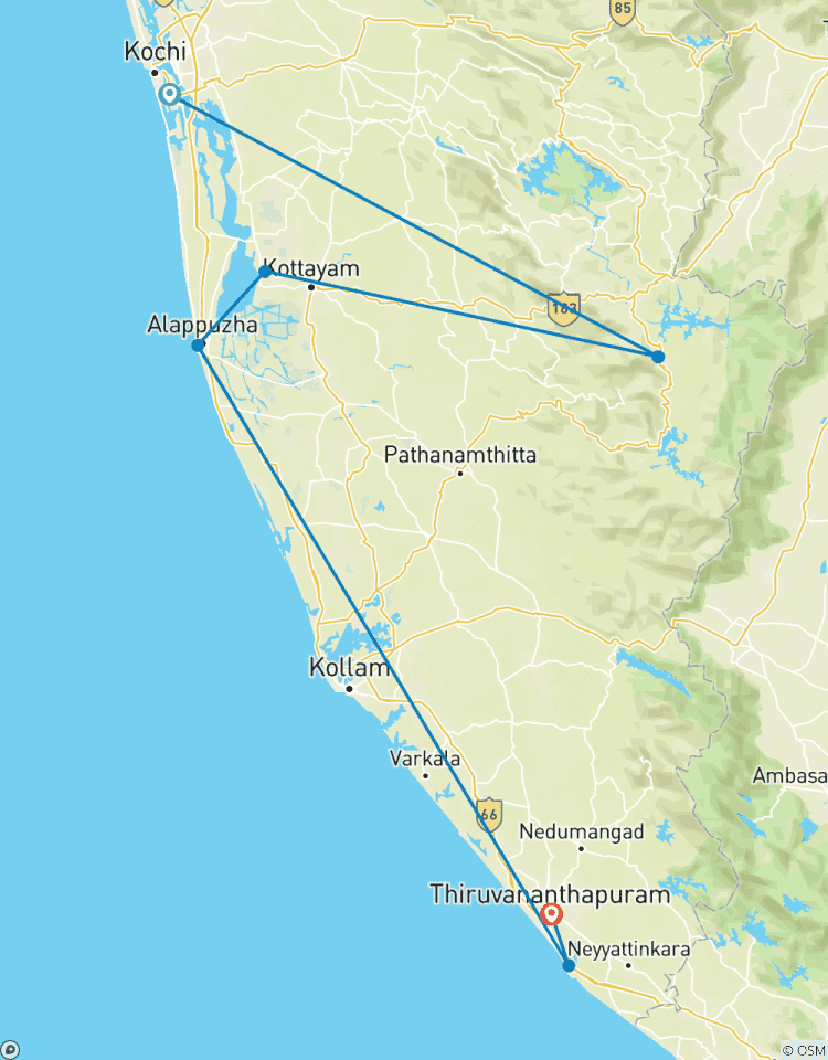 Circuito Kerala Sur India