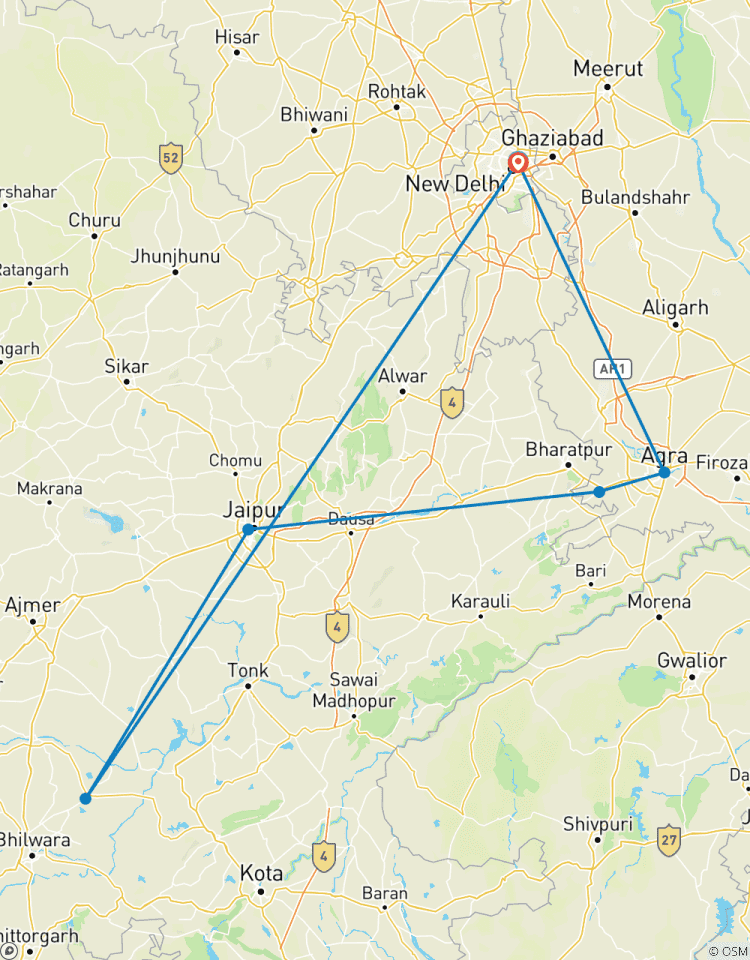 Circuito Triángulo de Oro Clásico, circuito de 7 días